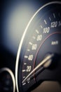 Car speedometer detail Royalty Free Stock Photo