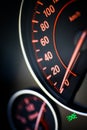Car speedometer detail Royalty Free Stock Photo