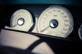 Car speedometer detail Royalty Free Stock Photo