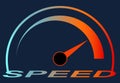 Car speedometer. Speed control, the path to a safe and environmentally friendly ride.