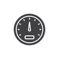 Car speedometer vector icon. Royalty Free Stock Photo