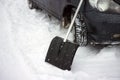 Car stalled in the snow