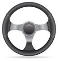 Car steering wheel vector illustration