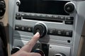 Car Stereo Power Button Royalty Free Stock Photo