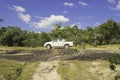 Car In stonehenge of Ubon,Thailand