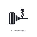 car suspension isolated icon. simple element illustration from car parts concept icons. car suspension editable logo sign symbol