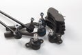 Car suspension parts new detail kit set Royalty Free Stock Photo