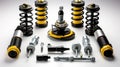 Car Suspension Repair and Component Replacement Royalty Free Stock Photo