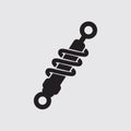 Car Suspension Shock Absorber Icon Symbol Vector Royalty Free Stock Photo