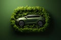 Car SUV using biofuel and without harmful emissions into the environment.