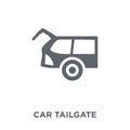 car tailgate icon from Car parts collection.