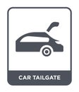 car tailgate icon in trendy design style. car tailgate icon isolated on white background. car tailgate vector icon simple and
