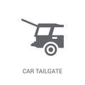 car tailgate icon. Trendy car tailgate logo concept on white background from car parts collection