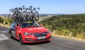 The Car of Team Arkea Samsic- Le Tour de France 2022 Royalty Free Stock Photo
