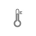 car temperature icon. Element of car workshop icon for mobile concept and web apps. Thin line car temperature icon can be used for Royalty Free Stock Photo