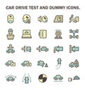 Car Test Icon Royalty Free Stock Photo