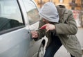 Car thief Royalty Free Stock Photo