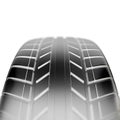 Car tire in close-up view with depth of field effect. 3d illustration