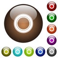 Car tire color glass buttons Royalty Free Stock Photo