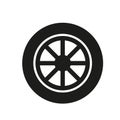 car tire icon. Vector illustration. EPS 10. Royalty Free Stock Photo