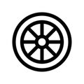car tire icon. Vector illustration. EPS 10. Royalty Free Stock Photo