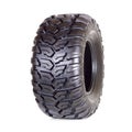 Car tire, new atv tyre on white background isolated closeup Royalty Free Stock Photo