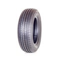 Car tire, new tyre Goodyear Dunlop Sava on white background isolated close up