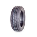 Car tire, new tyre Goodyear Dunlop Sava on white background isolated close up Royalty Free Stock Photo