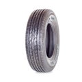 Car tire, new tyre Maxxis 770 Bravo H/T on white background isolated close up