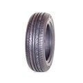 Car tire, new tyre Maxxis on white background isolated close up
