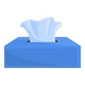 Car tissue box icon, cartoon style Royalty Free Stock Photo