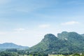 Sky, mountains and forest in thai