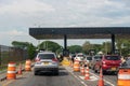 Car toll in Valle del Cauca. Colombia.