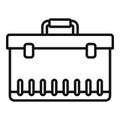 Car tool box icon, outline style Royalty Free Stock Photo