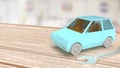 The car and tool for garage or service concept 3d rendering Royalty Free Stock Photo