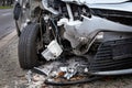 Car with total damage after an accident Royalty Free Stock Photo