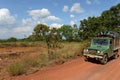 The car of tourists in Eastern regions of Colombia.