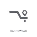 car towbar icon. Trendy car towbar logo concept on white background from car parts collection