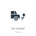 Car towbar icon vector. Trendy flat car towbar icon from car parts collection isolated on white background. Vector illustration