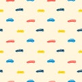 Car toy color seamless pattern background Royalty Free Stock Photo