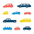 Car toy color seamless pattern background Royalty Free Stock Photo