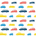 Car toy color seamless pattern background Royalty Free Stock Photo