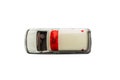 Car toy diecast on the white background , Top view . clipping Royalty Free Stock Photo