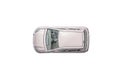 Car toy diecast on the white background , Top view . clipping Royalty Free Stock Photo