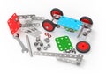 Car toy mechanical construction. Royalty Free Stock Photo