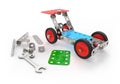 Car toy mechanical construction. Royalty Free Stock Photo