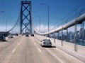 Car traffic on a bridge