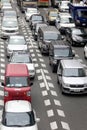 Car traffic in cetner of Tokyo, Japan