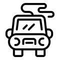 Car traffic fumes icon outline vector. Car gas Royalty Free Stock Photo