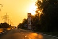 Car traffic, pollution, traffic jam in the morning and evening in the capital city of Bucharest, Romania, 2022 Royalty Free Stock Photo